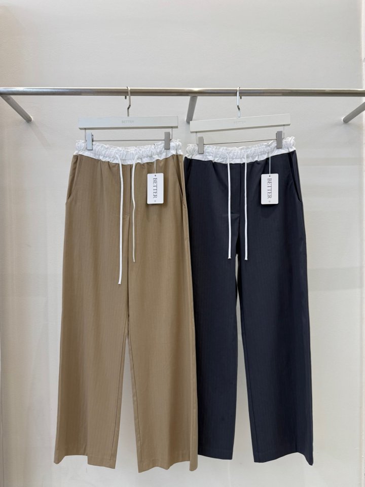 Better - Korean Women Fashion - #momslook - Tug Banding Pants