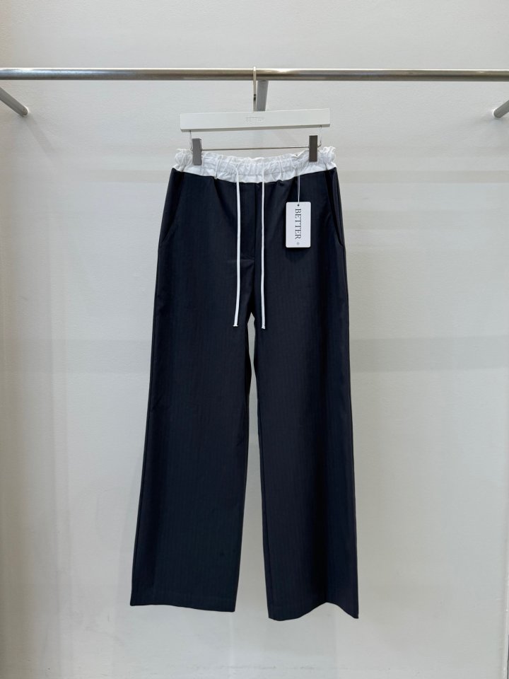 Better - Korean Women Fashion - #momslook - Tug Banding Pants - 2