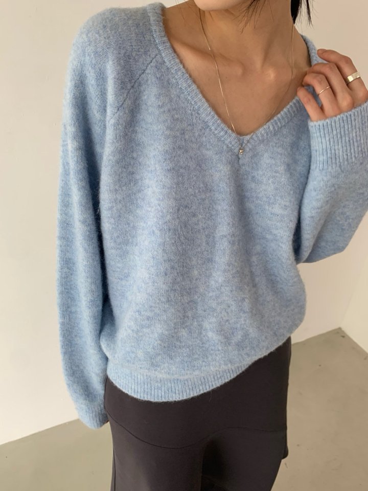 Better - Korean Women Fashion - #momslook - Port V-neck Knit Pullover - 7