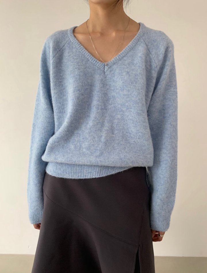 Better - Korean Women Fashion - #momslook - Port V-neck Knit Pullover - 9