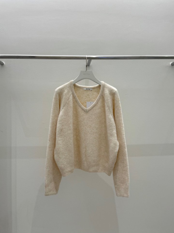 Better - Korean Women Fashion - #momslook - Port V-neck Knit Pullover - 5