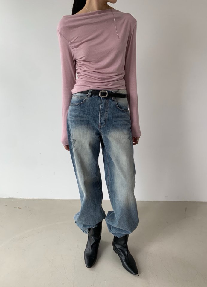 Better - Korean Women Fashion - #momslook - Pintuck Denim Pants - 10