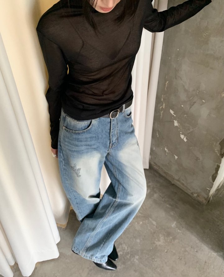 Better - Korean Women Fashion - #momslook - Pintuck Denim Pants - 8
