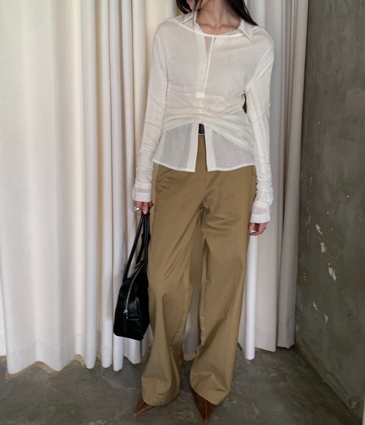 Better - Korean Women Fashion - #thelittlethings - Slim Long Slit Tee - 4