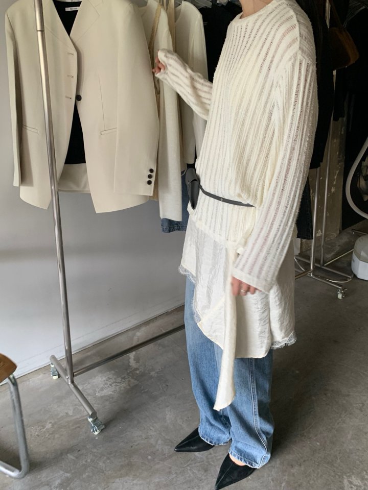 Better - Korean Women Fashion - #momslook - Beed Loose Tee - 2