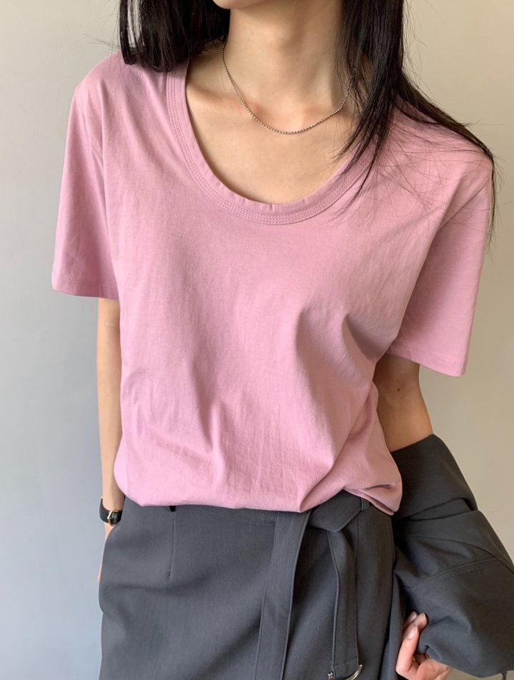 Better - Korean Women Fashion - #womensfashion - Nouvo U-neck Tee - 4