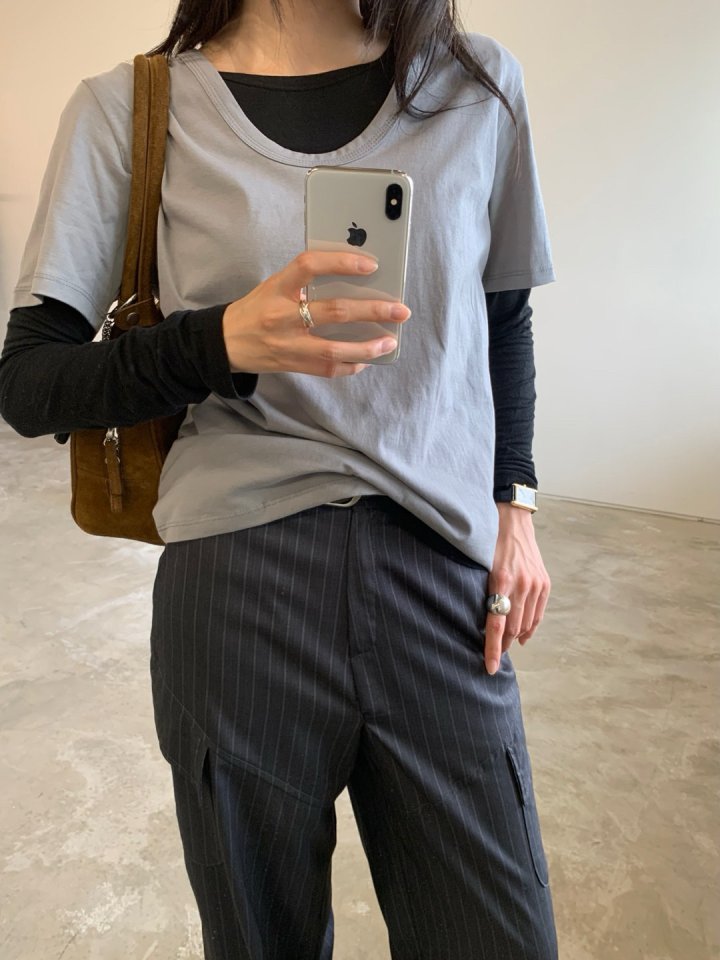 Better - Korean Women Fashion - #momslook - Nouvo U-neck Tee