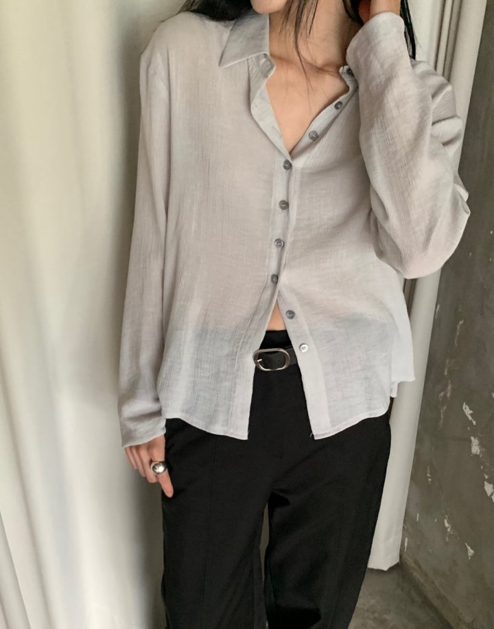 Better - Korean Women Fashion - #momslook - Flip Collar Blouse - 2