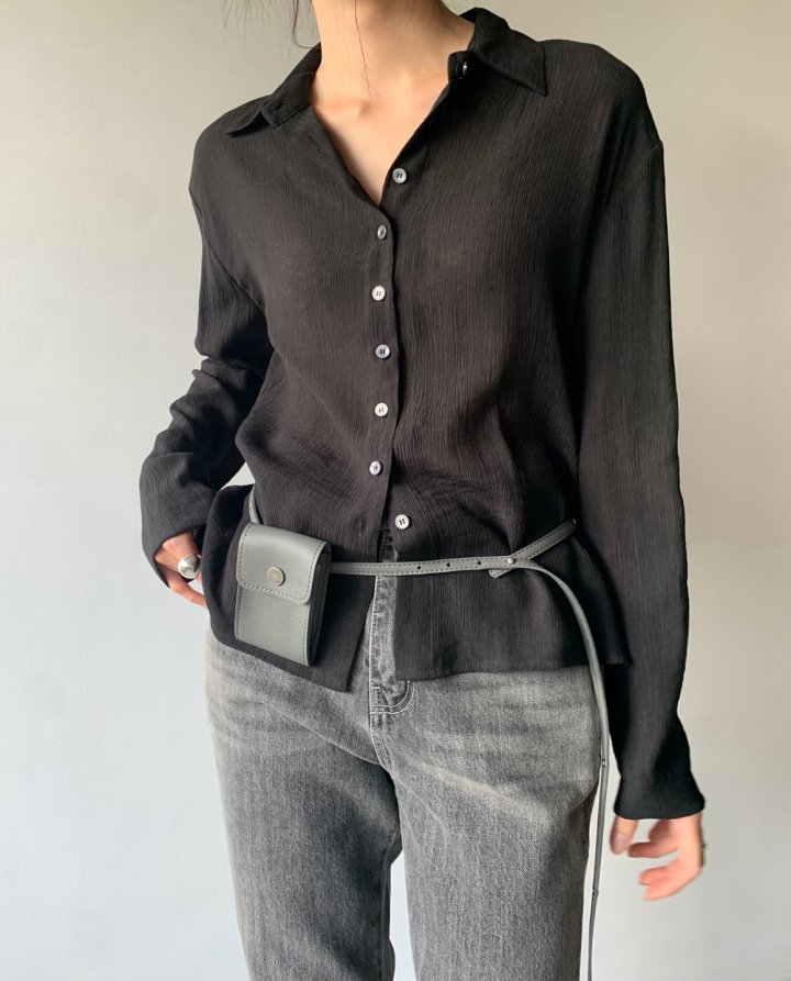 Better - Korean Women Fashion - #momslook - Flip Collar Blouse