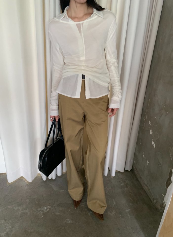 Better - Korean Women Fashion - #womensfashion - Flip Collar Blouse - 4