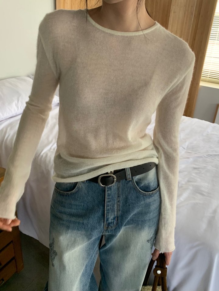 Better - Korean Women Fashion - #momslook - Youth Round Knit Tee
