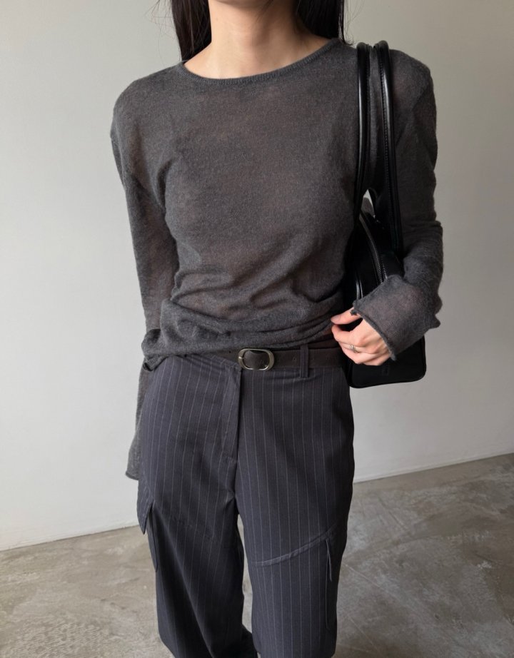 Better - Korean Women Fashion - #momslook - Youth Round Knit Tee - 3