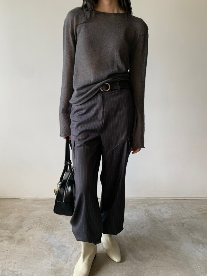Better - Korean Women Fashion - #momslook - Youth Round Knit Tee - 5