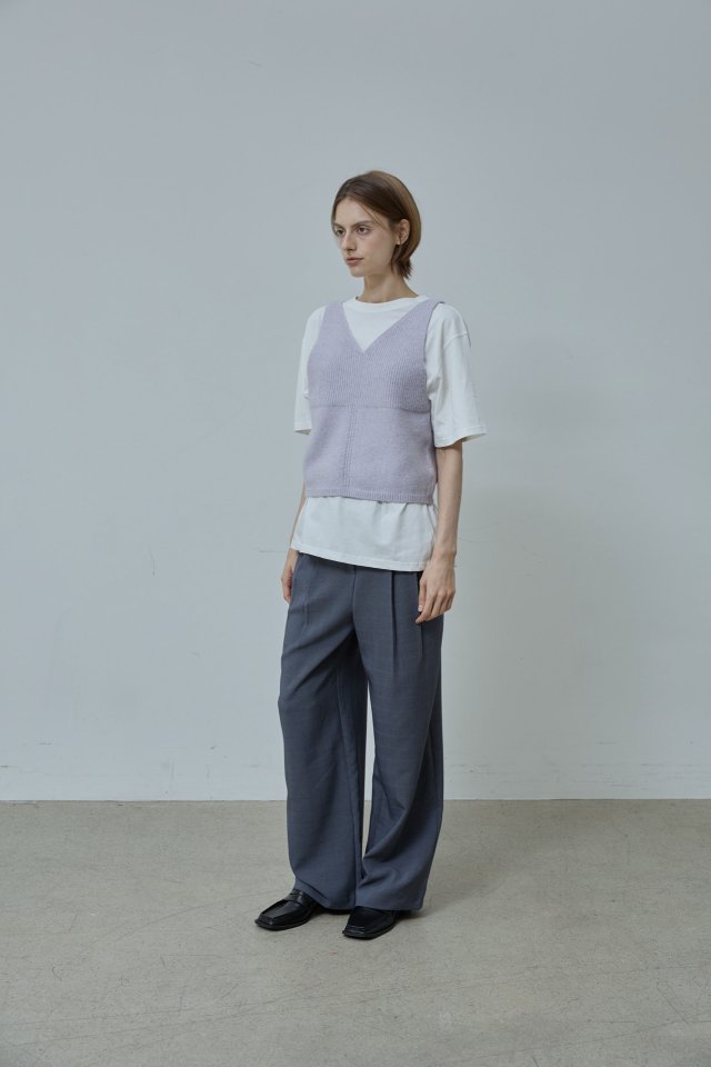 Better - Korean Women Fashion - #pursuepretty - Combi Knit Vest - 5
