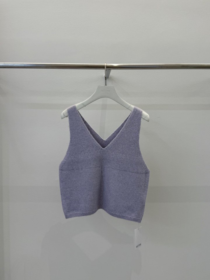 Better - Korean Women Fashion - #pursuepretty - Combi Knit Vest - 2