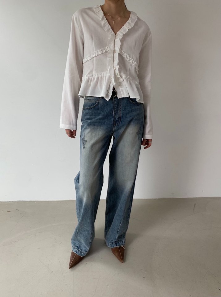 Better - Korean Women Fashion - #pursuepretty - Pintuck Denim Pants - 2