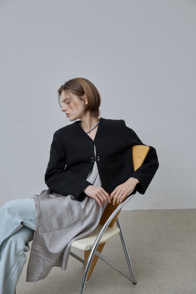 Better - Korean Women Fashion - #restrostyle - Hera Tweed Jacket - 9