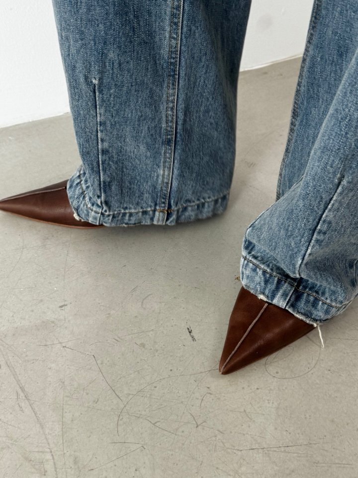 Better - Korean Women Fashion - #restrostyle - Pintuck Denim Pants - 4