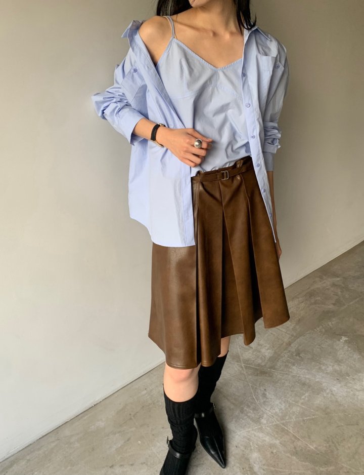 Better - Korean Women Fashion - #romanticstyle - Riel Sleeveless Top Shirt Set - 8