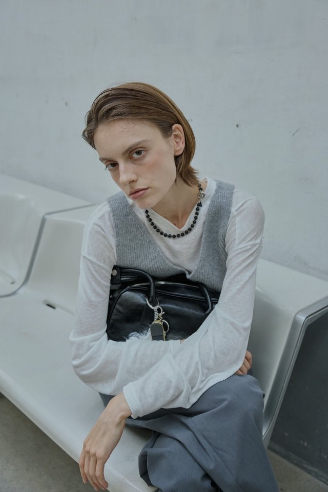 Better - Korean Women Fashion - #shopsmall - Combi Knit Vest - 6