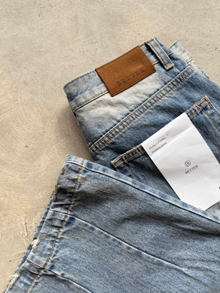 Better - Korean Women Fashion - #romanticstyle - Pintuck Denim Pants - 4