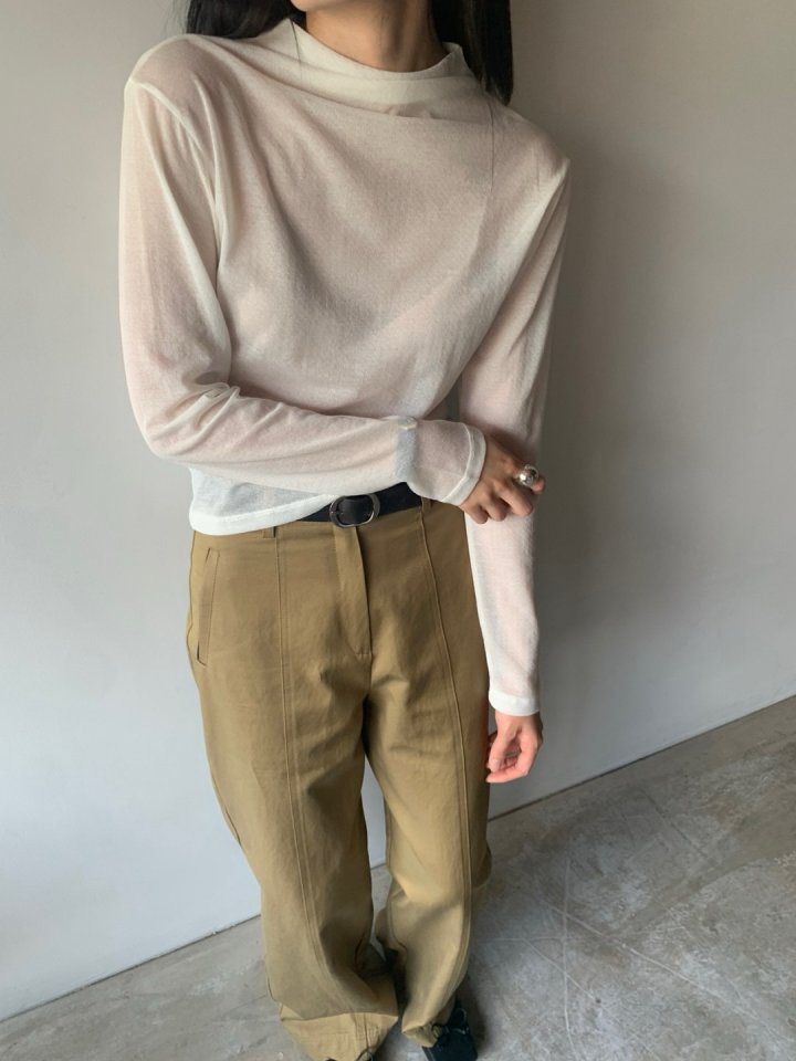 Better - Korean Women Fashion - #shopsmall - Losh High Neck Tee - 2