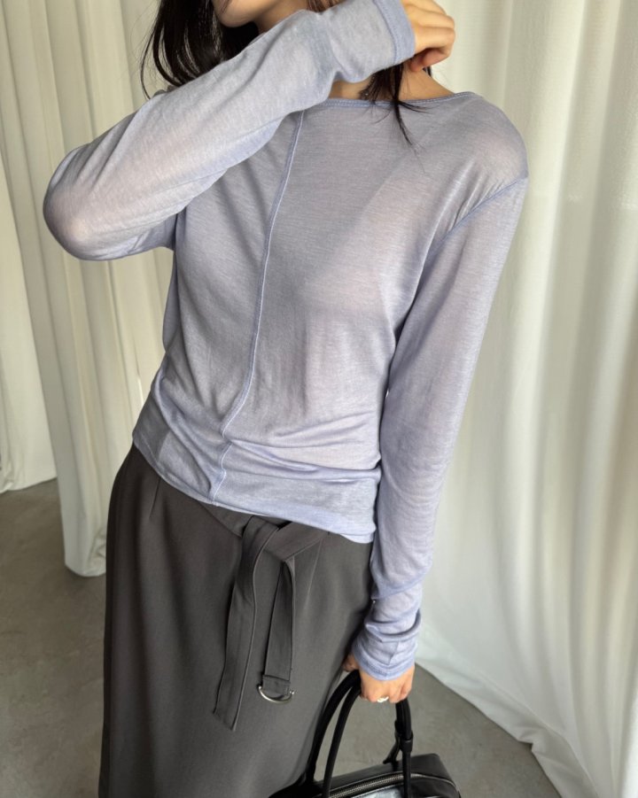 Better - Korean Women Fashion - #thatsdarling - Slim Long Slit Tee