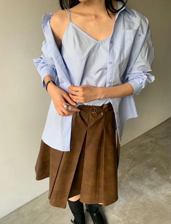 Better - Korean Women Fashion - #thatsdarling - Riel Sleeveless Top Shirt Set - 10