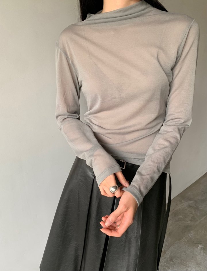 Better - Korean Women Fashion - #thatsdarling - Losh High Neck Tee - 2