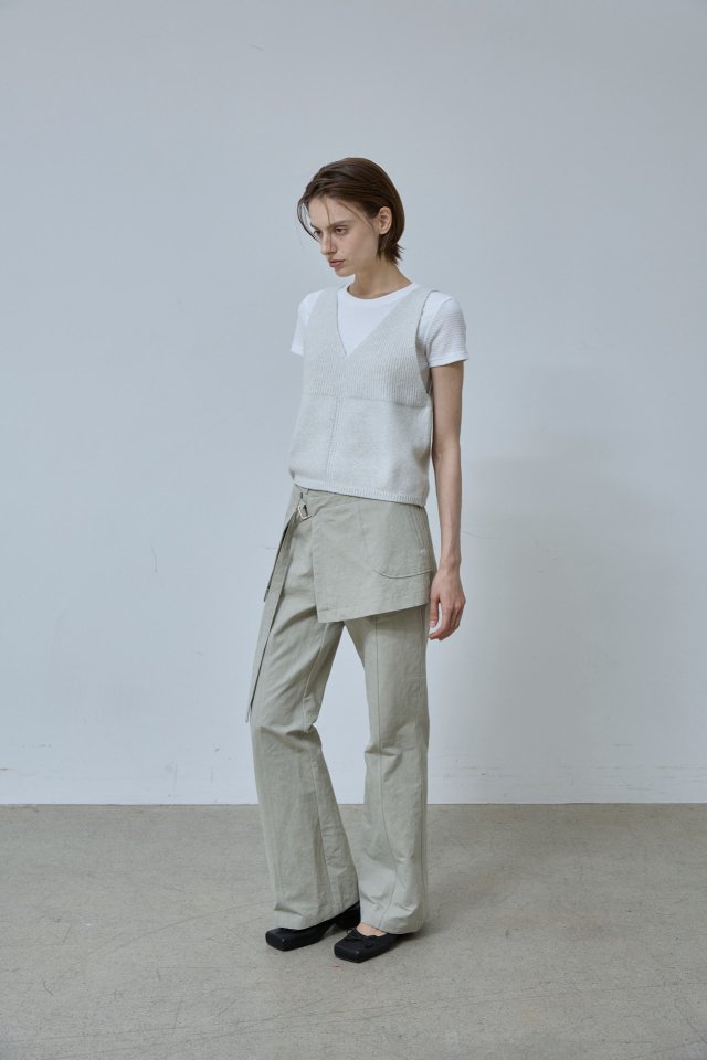 Better - Korean Women Fashion - #vintageinspired - Combi Knit Vest - 2