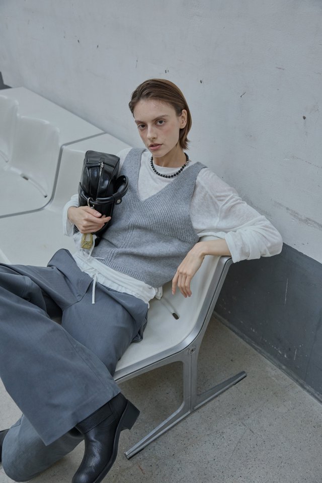 Better - Korean Women Fashion - #vintageinspired - Combi Knit Vest