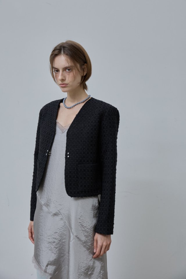 Better - Korean Women Fashion - #vintagekidsstyle - Hera Tweed Jacket - 7