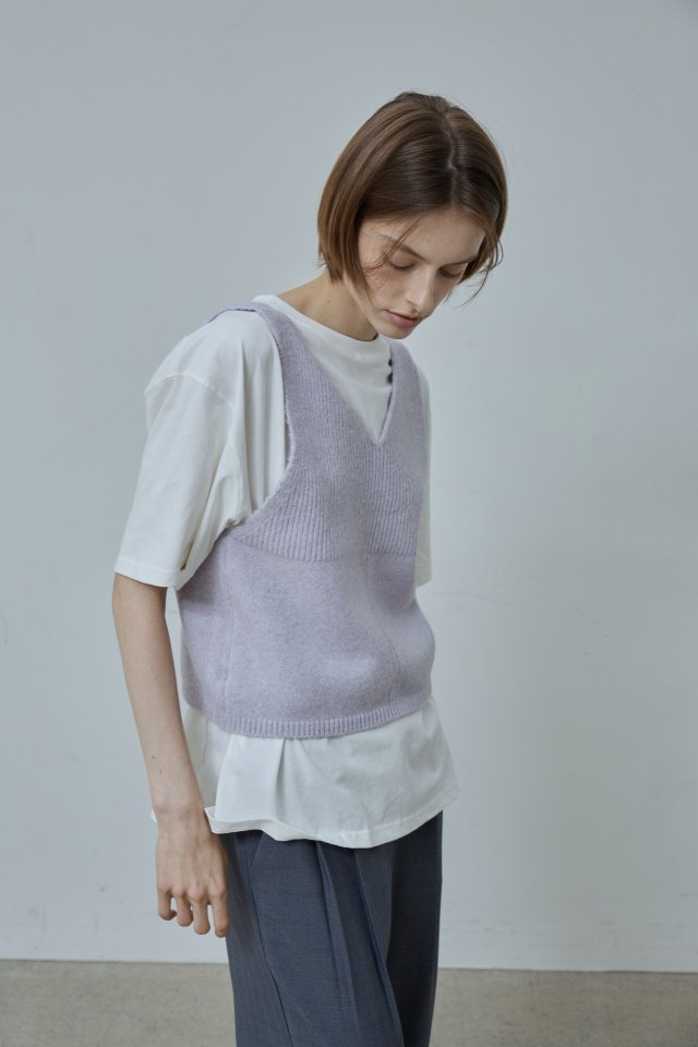 Better - Korean Women Fashion - #vintageinspired - Combi Knit Vest - 4