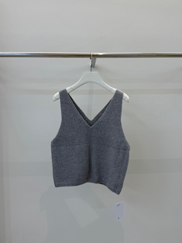 Better - Korean Women Fashion - #vintagekidsstyle - Combi Knit Vest