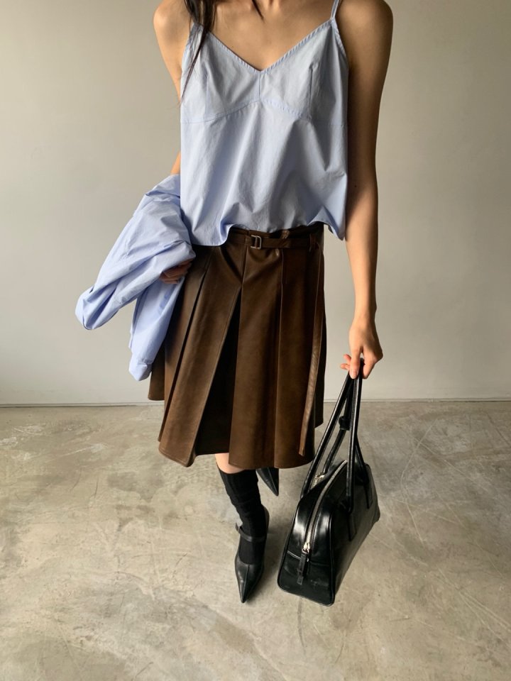 Better - Korean Women Fashion - #womensfashion - Bella Leather Skirt - 7