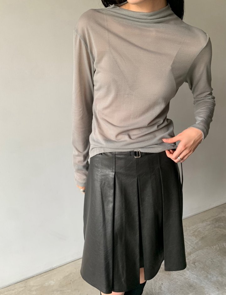 Better - Korean Women Fashion - #womensfashion - Bella Leather Skirt - 10