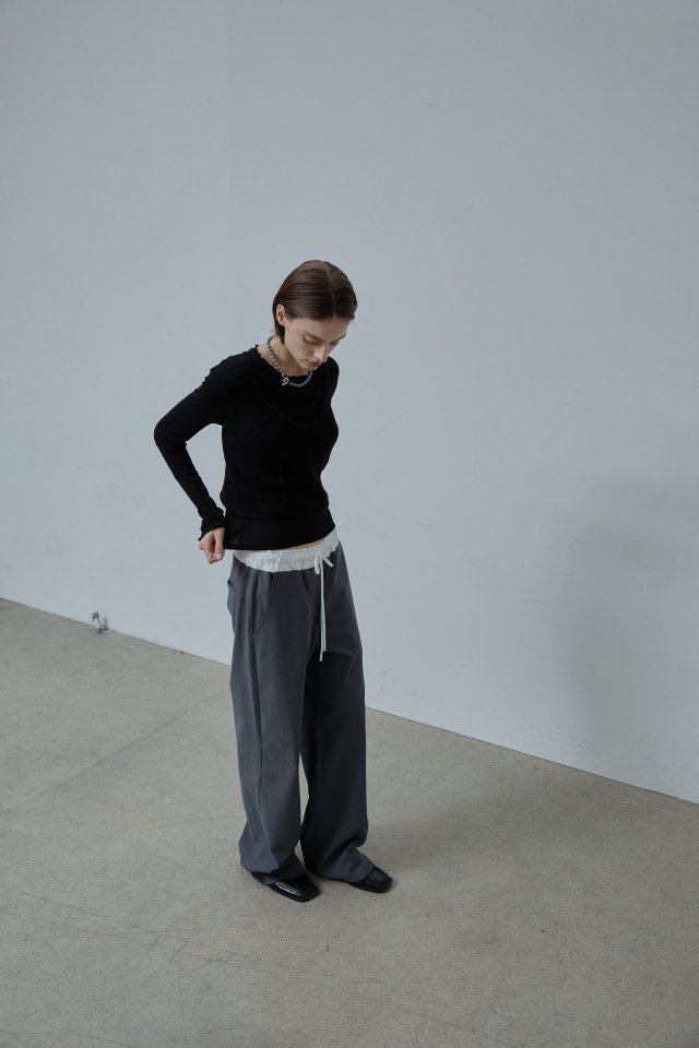 Better - Korean Women Fashion - #momslook - Tug Banding Pants - 4