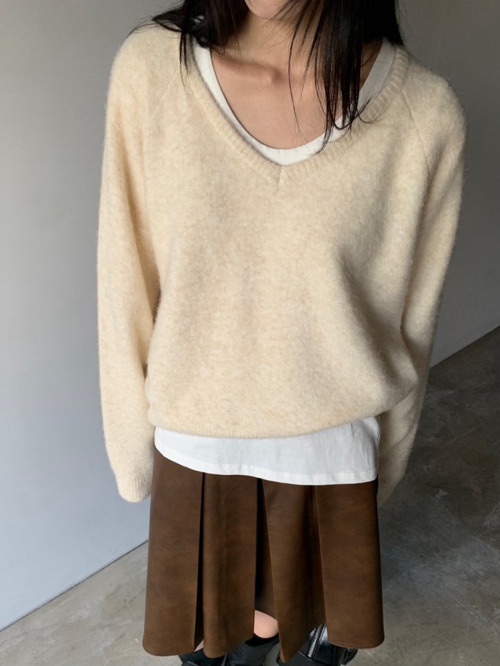 Better - Korean Women Fashion - #womensfashion - Port V-neck Knit Pullover - 10