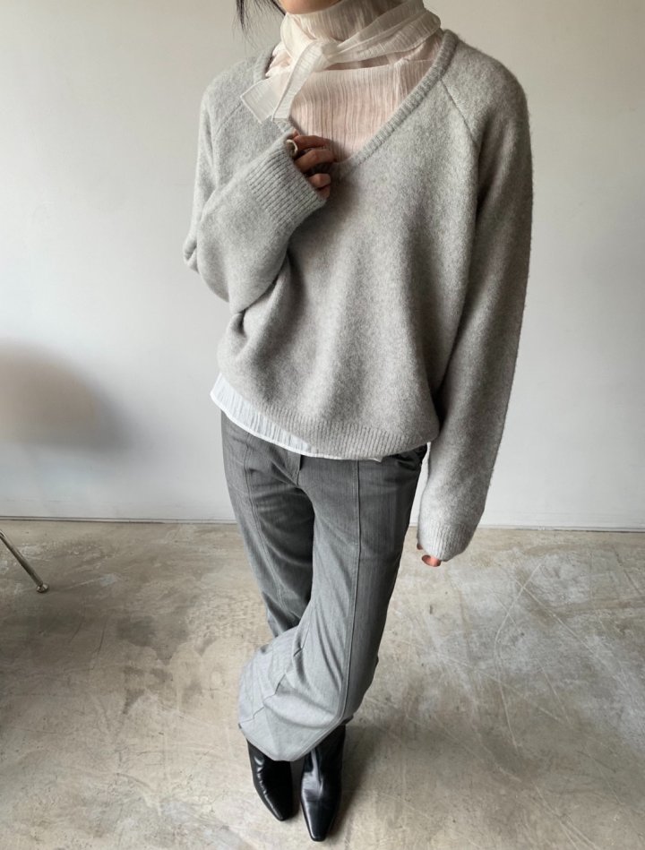 Better - Korean Women Fashion - #womensfashion - Port V-neck Knit Pullover - 3