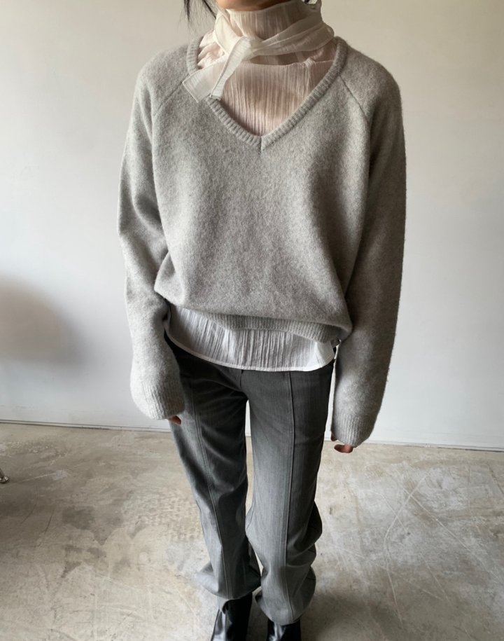 Better - Korean Women Fashion - #womensfashion - Port V-neck Knit Pullover - 9
