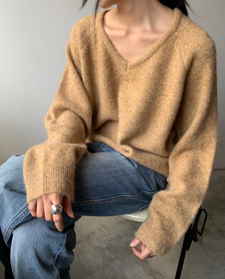 Better - Korean Women Fashion - #womensfashion - Port V-neck Knit Pullover - 5