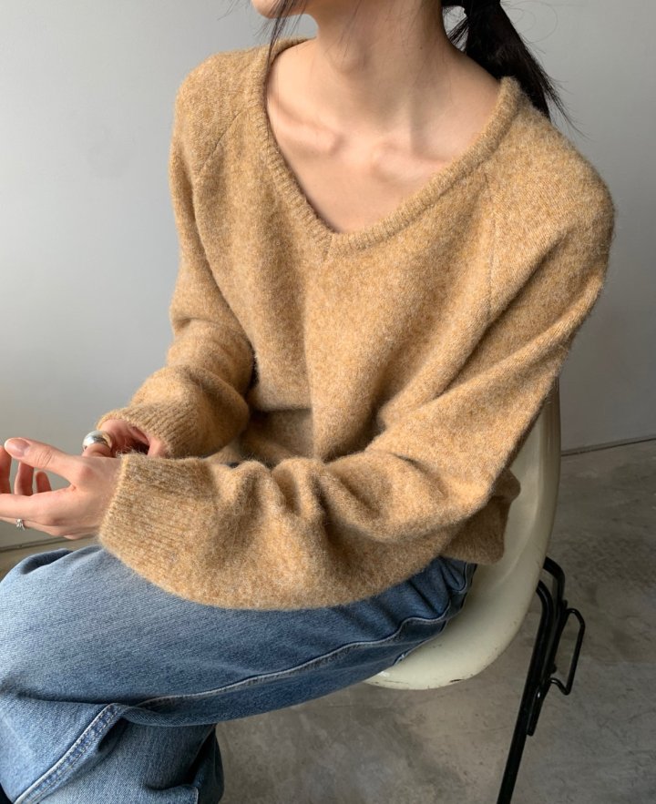 Better - Korean Women Fashion - #womensfashion - Port V-neck Knit Pullover - 7
