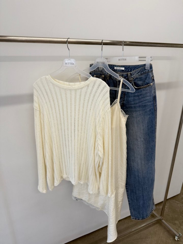 Better - Korean Women Fashion - #momslook - Beed Loose Tee - 4