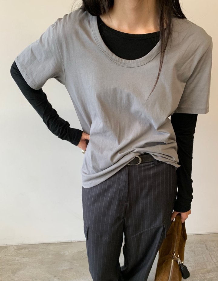 Better - Korean Women Fashion - #womensfashion - Nouvo U-neck Tee - 2