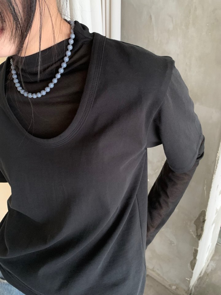 Better - Korean Women Fashion - #womensfashion - Nouvo U-neck Tee - 3