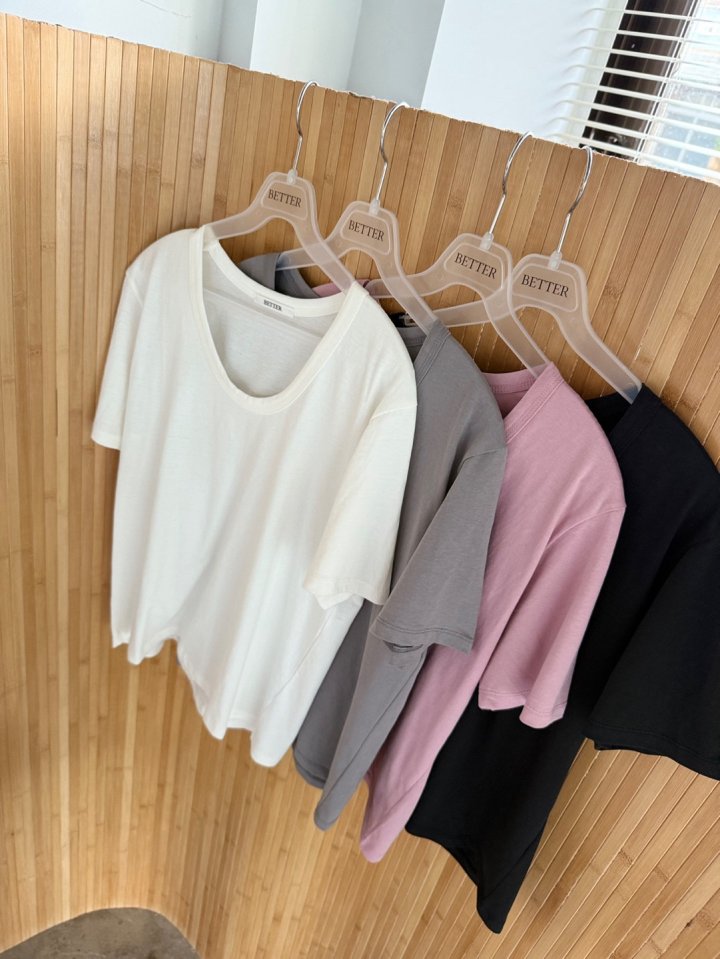 Better - Korean Women Fashion - #womensfashion - Nouvo U-neck Tee - 2