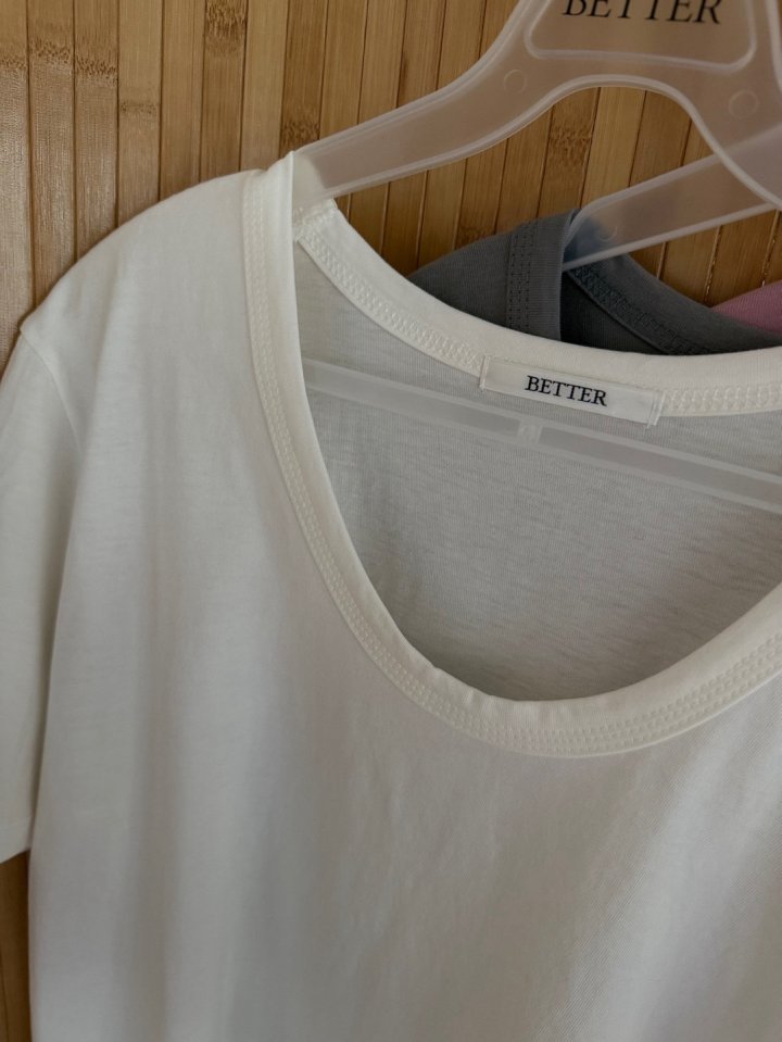 Better - Korean Women Fashion - #momslook - Nouvo U-neck Tee - 4