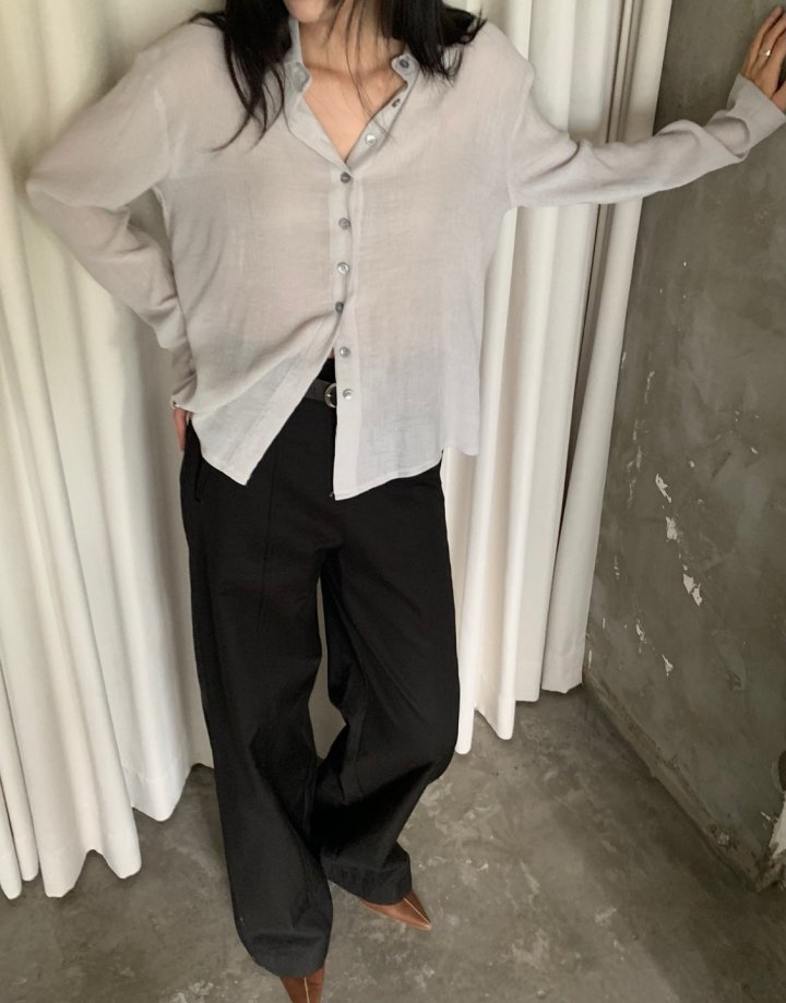 Better - Korean Women Fashion - #womensfashion - Flip Collar Blouse - 3