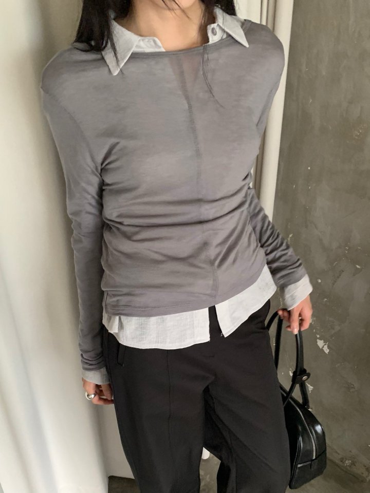 Better - Korean Women Fashion - #womensfashion - Flip Collar Blouse - 5