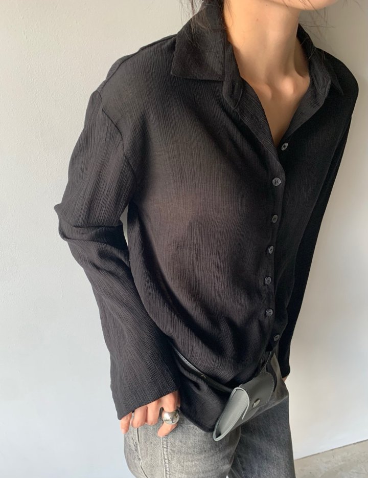 Better - Korean Women Fashion - #momslook - Flip Collar Blouse - 4